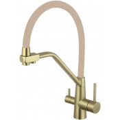 Смеситель для кухни Fmark FS0662-C12 бронза/бежевый