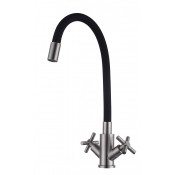 Смеситель для кухни Fmark FS8442-01 сатин/черный