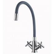 Смеситель для кухни Fmark FS8442-04 сатин/серый