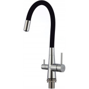 Смеситель для кухни Fmark FS1062-A01 хром/черный