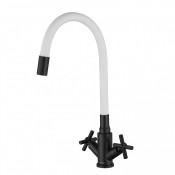 Смеситель для кухни Fmark FS8442H-02 матовый черный/белый