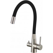 Смеситель для кухни Fmark FS1062-L01 сатин/черный