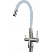 Смеситель для кухни Fmark FS1062-L04 сатин/серый