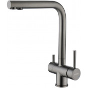 Смеситель для кухни Fmark FS1362Q графит