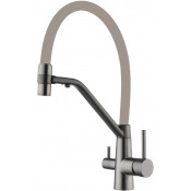 Смеситель для кухни Fmark FS1462-Q12 графит/бежевый