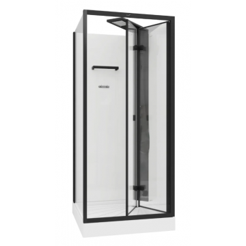 Душевая кабина Cerutti SPA Bella 90B 90х90 прозрачное/черный