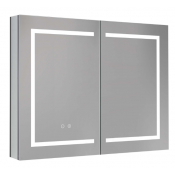 Зеркало-шкаф Aquatek AQ7904-MLC 90 с подсветкой хром
