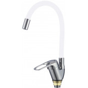 Смеситель для кухни Fmark FM4104-02 хром/белый матовый