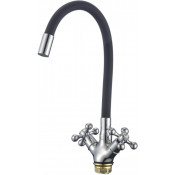 Смеситель для кухни Fmark FM4319-01 хром/черный матовый