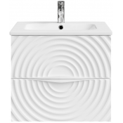 Тумба с раковиной Vod-ok Эйфория F1 60 белый матовый