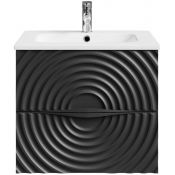 Тумба под раковину Vod-ok Эйфория F1 60 черный янтарь