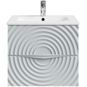 Тумба с раковиной Vod-ok Эйфория F1 60 серое окно