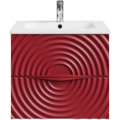 Тумба под раковину Vod-ok Эйфория F1 60 пурпурно-красный