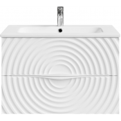 Тумба с раковиной Vod-ok Эйфория F1 80 белый матовый