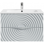 Тумба под раковину Vod-ok Эйфория F1 80 серое окно