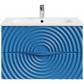 Тумба с раковиной Vod-ok Эйфория F1 80 капри синий