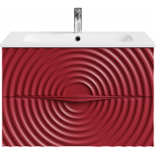 Тумба под раковину Vod-ok Эйфория F1 80 пурпурно-красный