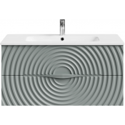 Тумба с раковиной Vod-ok Эйфория F1 100 мышино-серый