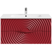 Тумба под раковину Vod-ok Эйфория F1 100 пурпурно-красный