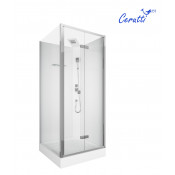 Кабина BELLA90T душевая без крыши Ceruttispa (90x90x215-225)