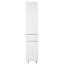 Шкаф-колонна Style Line Атлантика 35 L Люкс Plus СС-00002257 с корзиной белый антискрейч