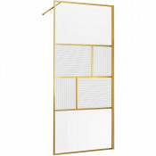 Душевая перегородка Vincea Walk-In VSW-1HC800CFBG 80 брашированное золото/рифленое