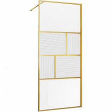 Душевая перегородка Vincea Walk-In VSW-1HC800CFBG 80 брашированное золото/рифленое