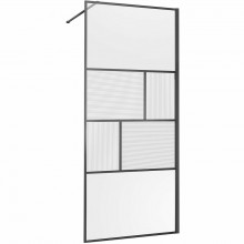 Душевая перегородка Vincea Walk-In VSW-1HC800CFGM 80 вороненая сталь/рифленое