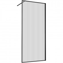 Душевая перегородка Vincea Walk-In VSW-1HP800FLB 80 черный/рифленое