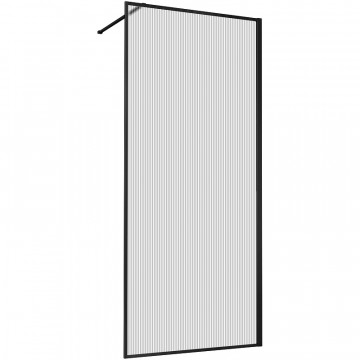 Душевая перегородка Vincea Walk-In VSW-1HP800FLB 80 черный/рифленое