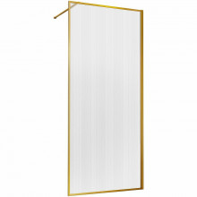 Душевая перегородка Vincea Walk-In VSW-1HP800FLBG 80 брашированное золото/рифленое