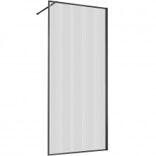 Душевая перегородка Vincea Walk-In VSW-1HP800FLGM 80 вороненая сталь/рифленое