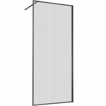 Душевая перегородка Vincea Walk-In VSW-1HP800FLGM 80 вороненая сталь/рифленое