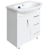 Тумба с раковиной Sanita Лира SET_Лира/Лагуна-65 белый