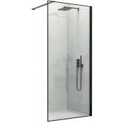 Душевая перегородка Vincea Walk-In VSW-1HS900CLB 90 черный матовый/прозрачное