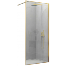 Душевая перегородка Vincea Walk-In VSW-1HS100CLG 100 брашированное золото/прозрачное