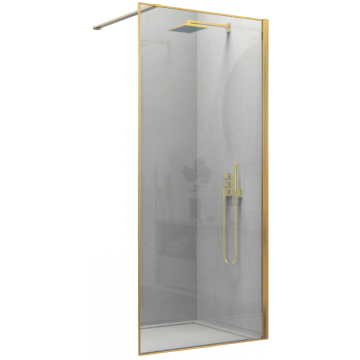 Душевая перегородка Vincea Walk-In VSW-1HS800CLG 80 брашированное золото/прозрачное