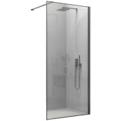 Душевая перегородка Vincea Walk-In VSW-1HS900CLGM 90 вороненая сталь/прозрачное