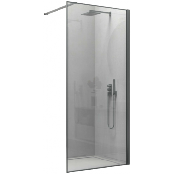 Душевая перегородка Vincea Walk-In VSW-1HS800CLGM 80 вороненая сталь/прозрачное