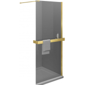 Душевая перегородка Vincea Walk-In HR VSW-4HR900CGG 90 брашированное золото/тонированное