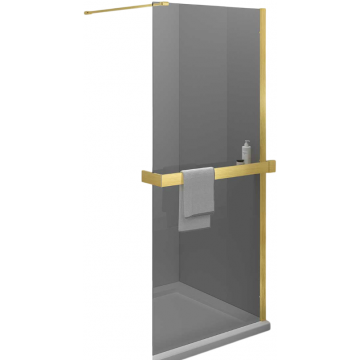 Душевая перегородка Vincea Walk-In HR VSW-4HR800CGG 80 брашированное золото/тонированное