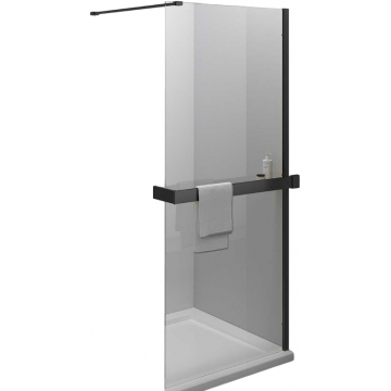 Душевая перегородка Vincea Walk-In HR VSW-4HR100CLB 100 черный/прозрачное