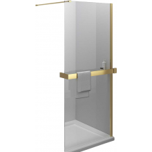 Душевая перегородка Vincea Walk-In HR VSW-4HR900CLG 90 брашированное золото/прозрачное