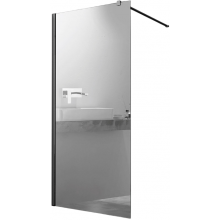 Душевая перегородка Vincea Walk-In VSW-1H100MRB 100 черный/зеркальное