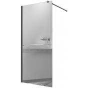Душевая перегородка Vincea Walk-In VSW-1H100MRGM 100 вороненая сталь/зеркальное