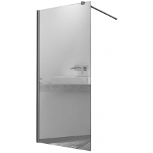 Душевая перегородка Vincea Walk-In VSW-1H100MRGM 100 вороненая сталь/зеркальное