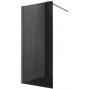 Душевая перегородка Vincea Walk-In VSW-1H110CGGM 110 вороненая сталь/тонированное