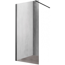 Душевая перегородка Vincea Walk-In VSW-1H700CLB 70 черный/прозрачное
