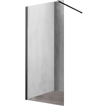 Душевая перегородка Vincea Walk-In VSW-1H600CLB 60 черный/прозрачное