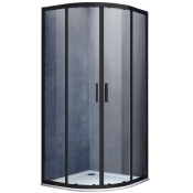 Душевой уголок Vincea Alpha VSQ-3AL900CLB 90x90 черный/прозрачное